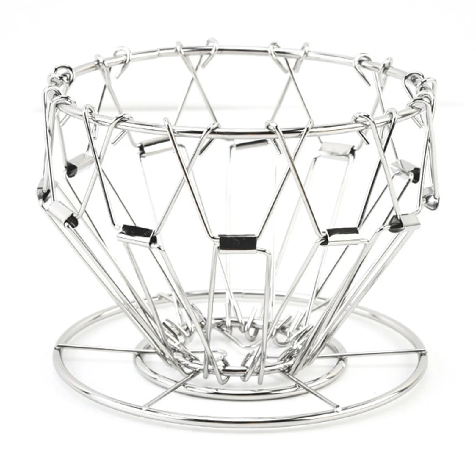 

Foldable Coffee Filter Paper Holder with Stainless Steel Construction for Portable Hand Brewed Coffee Drip Stand