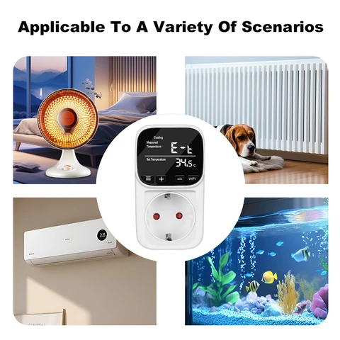 Умная розетка Kebidu для цифрового регулятора температуры Tuya