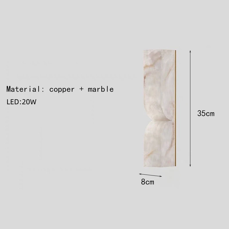 

Настенный светильник IWP из искусственного мрамора