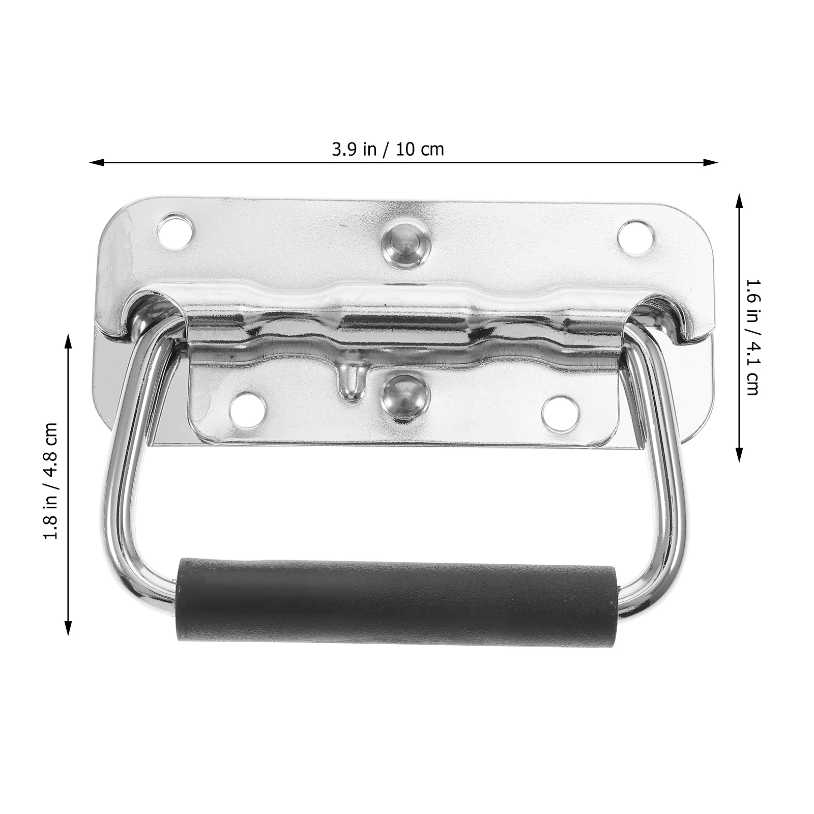 4 шт. складная ручка черные дверные ручки подъемное кольцо подпружиненный