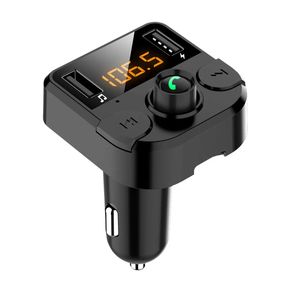 

Hands-Free Audio MP3 Music Player Car 2 USB Fast Charger Bluetooth-Compatible Dongle MP3 FM Receiver Transmitter