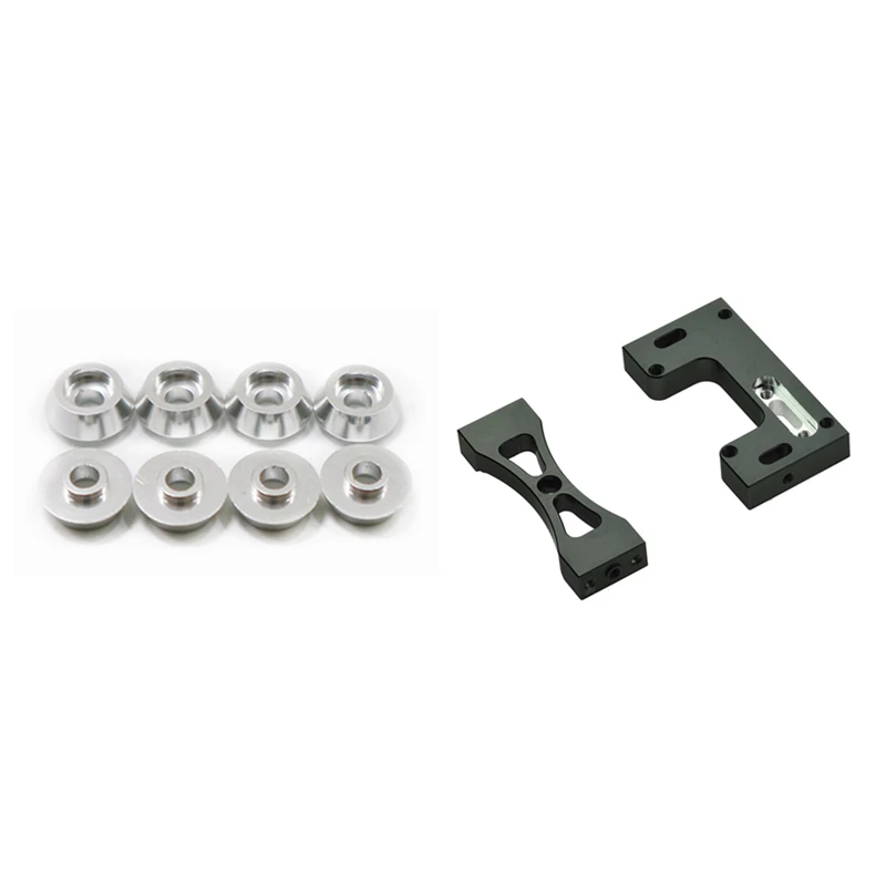 

1 Set Rc Car Metal Steering Servo Warehouse Fixed Mounting Bracket & 8 Pcs Metal Connecting Rod Screw Gasket