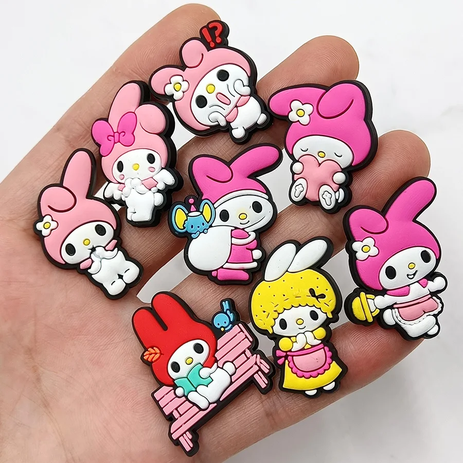 

Одиночная распродажа, Miss розовый кролик, подвески из ПВХ для обуви, украшение для обуви своими руками, Jibz для крокса, подвески, подарок для де...