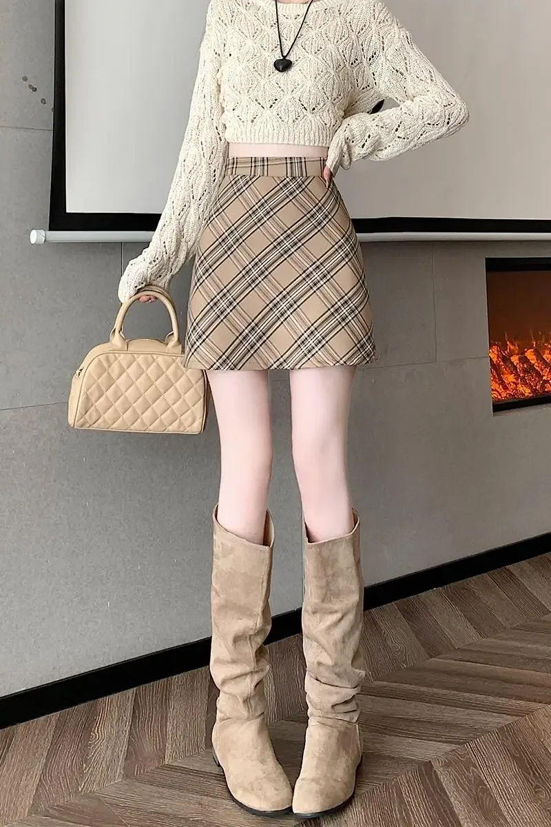 Юбка-миди в клетку