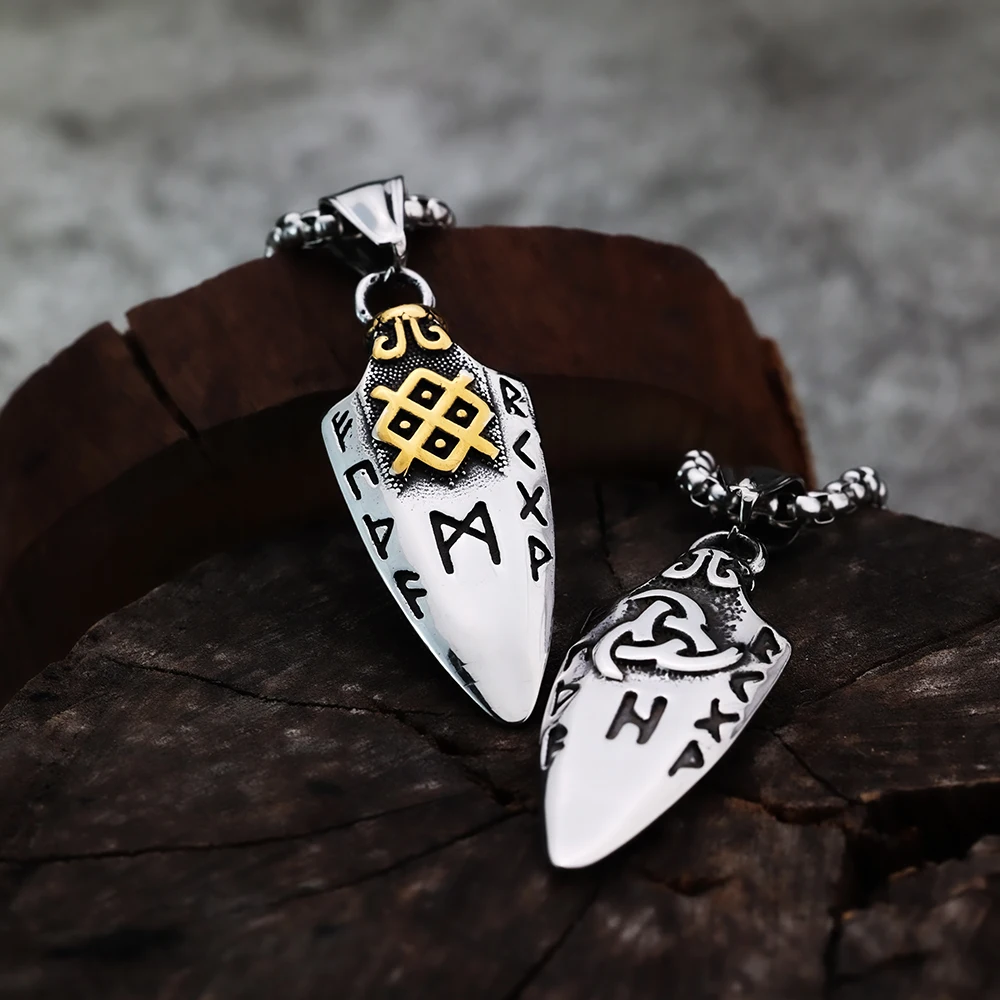 Ожерелье С Подвеской В Виде Буквы Викингов Европейском И Американском Стиле