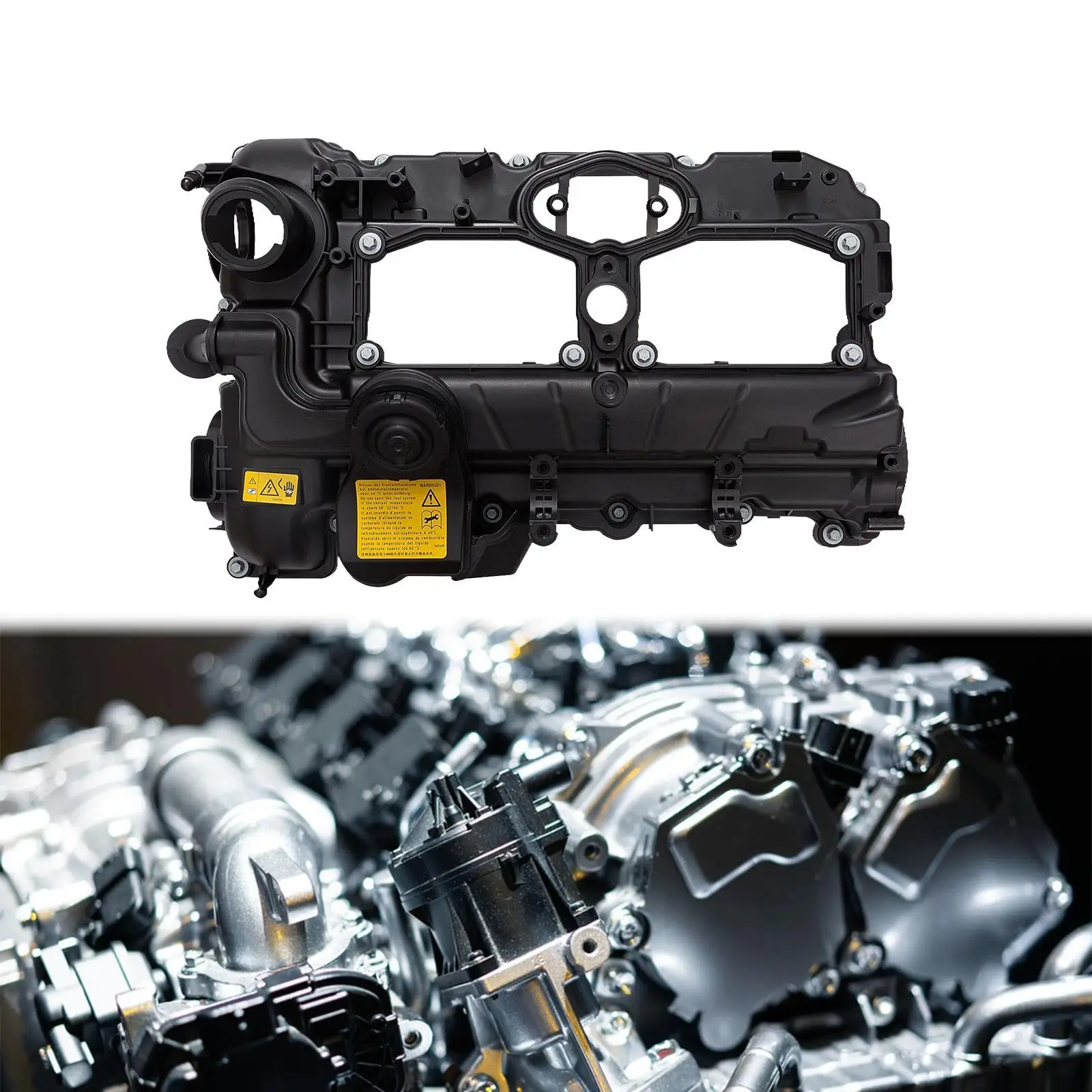 11127588412 Крышка клапана головки блока цилиндров для BMW 528i L4 2.0L 12-16 Прочная