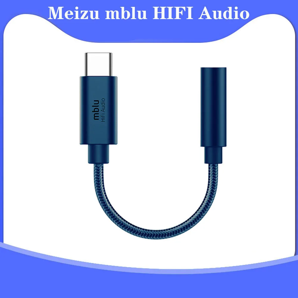 

Original Meizu mblu HiFi DAC Earphone Amplifiers Adapter Type C to 3.5mm Audio Adapter CX31193 Chip High impedance Android Phone