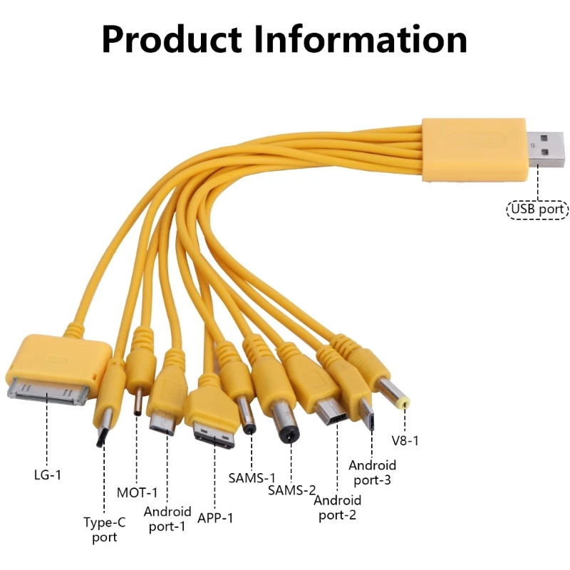 Эффективный USB-кабель универсальный зарядный шнур для быстрой зарядки