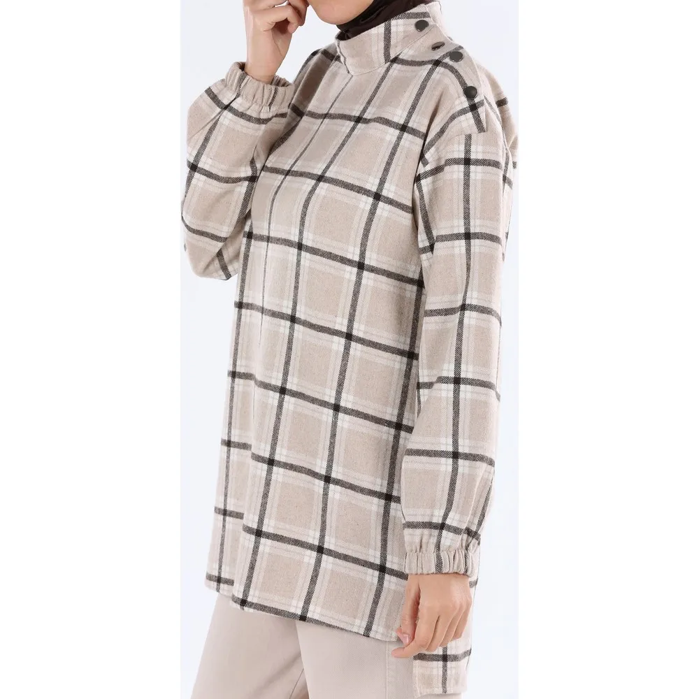 

Вырез Dorlie Lumberjack Detaylı Tunik