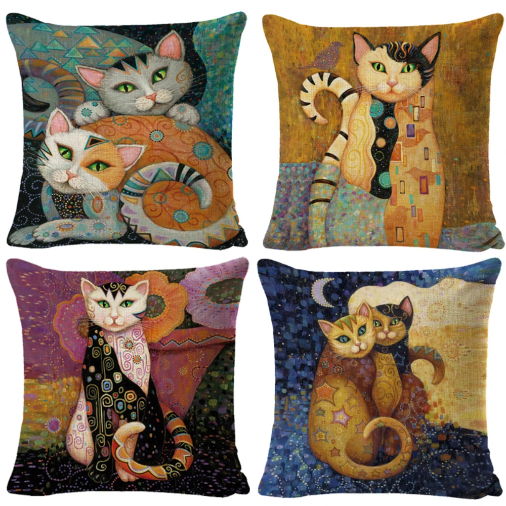 

Sofa Upholstery Pillow Cushion Gold Pattern Print case Linen case Car Home Decor case