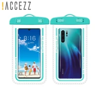 accezz universal 7 2inch waterproof phone case swimming bag swim diving surfing mobile phone pouch for iphone huawei xiaomi red