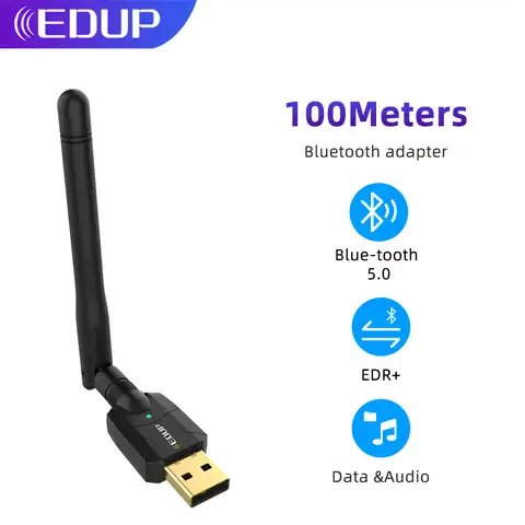 USB-адаптер EDUP с поддержкой Bluetooth 100 и высоким коэффициентом усиления
