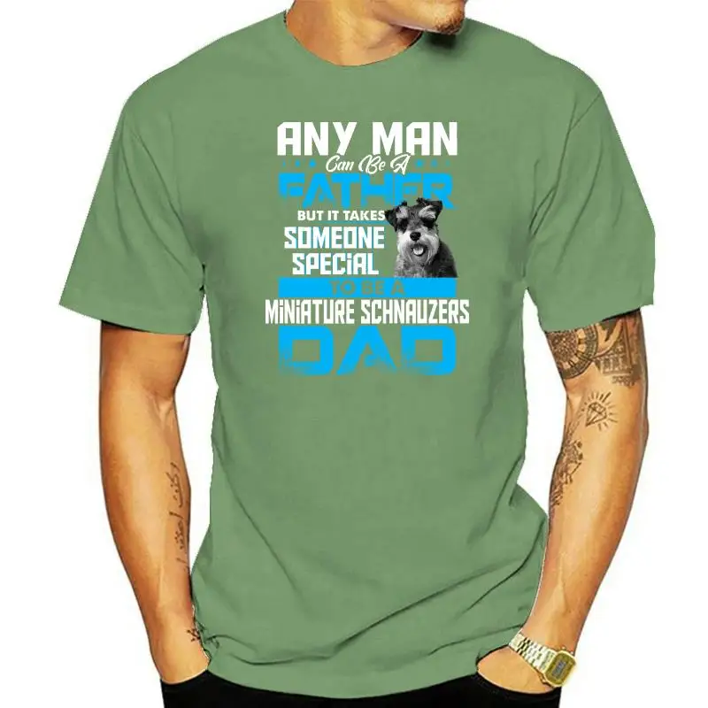 

Miniature Schnauzers Dad Day Gift Shirt-Men's T-Shirt-Black(1) Dog Lovers Father's