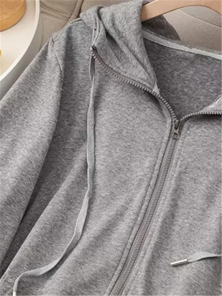 Женская одежда больших размеров весенне-осенняя повседневная куртка базовая