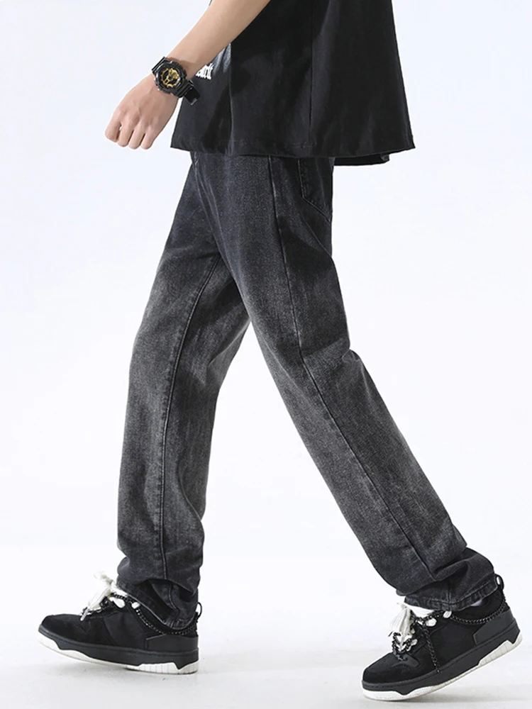 Spring and Autumn Men's New Gradient Jeans Men's Fashion Trend Men's Trousers Casual Straight Pants Men Jeans Y2k Clothes Pants