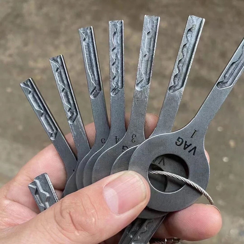 Набор слесарных ключей 7 в 1 HU66 комплект зубцов различной длины для машин VAG 2