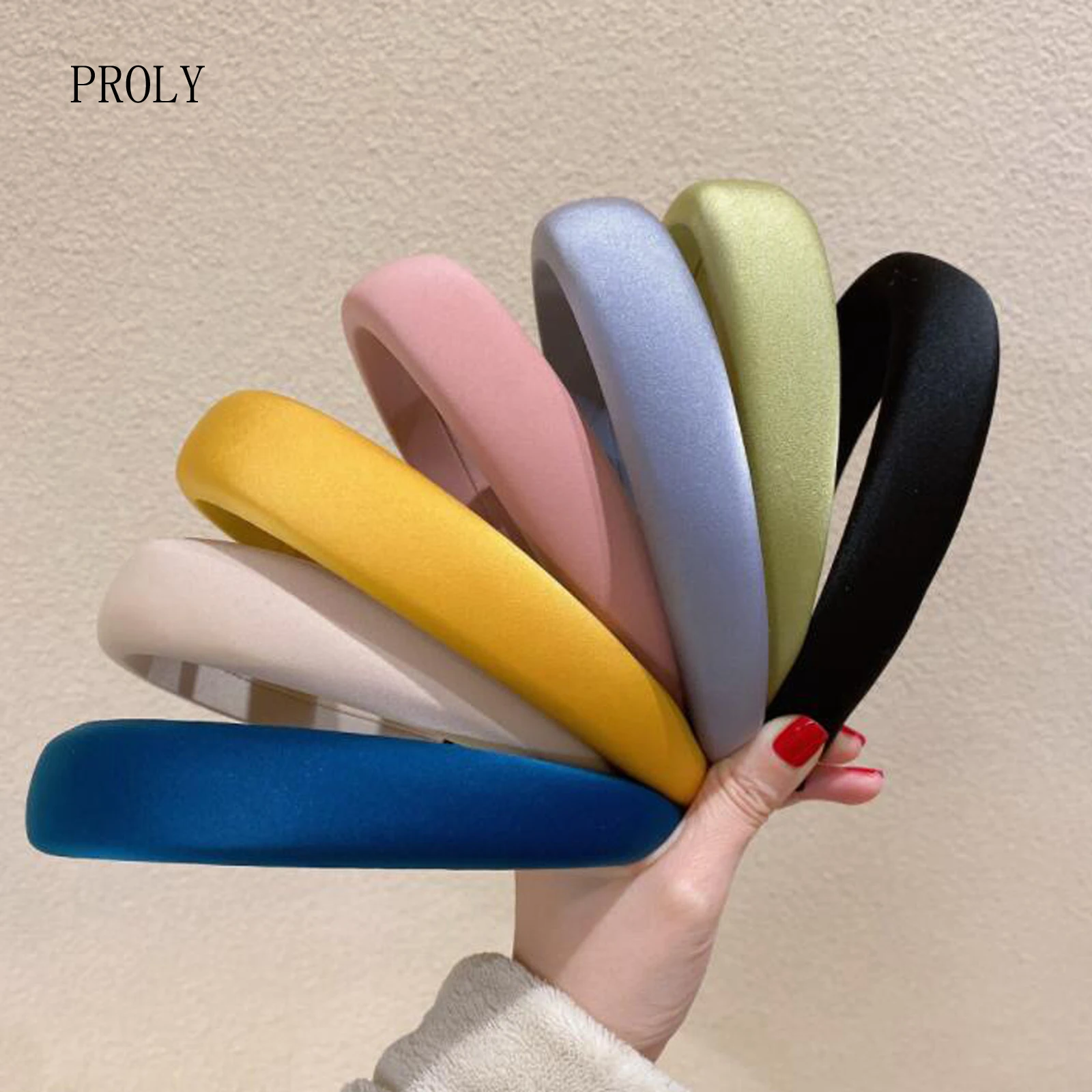 

PROLY New Fashion Women Headband Casual Fresh Color Hairband Soft Sponge Headwear Classic Turban Girls Adult Hair Accessories