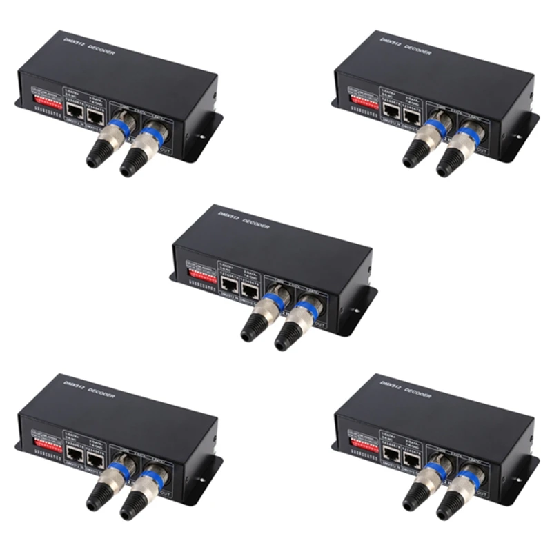 

5X 3CH DC12-24V RGBW DMX 512 Decoder светодиодный Controller RGB светодиодный DMX512 Decoder, DMX512-3CH
