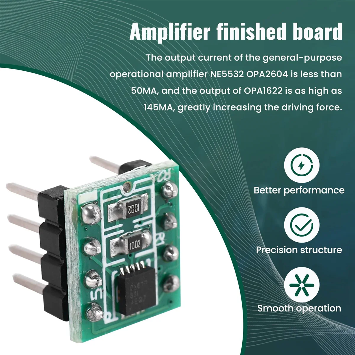 Фото Opa1622 Dip8 Double Op Amp готовая продукция плата с высоким током на выходе и низким искажением Op Amp обновление №4