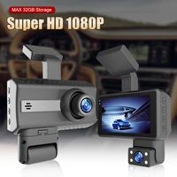 hd 1080p dash cam dual lens 3 inch cycle recording car dvr camera driving recorder 24hr parking dvr night vision dish camera