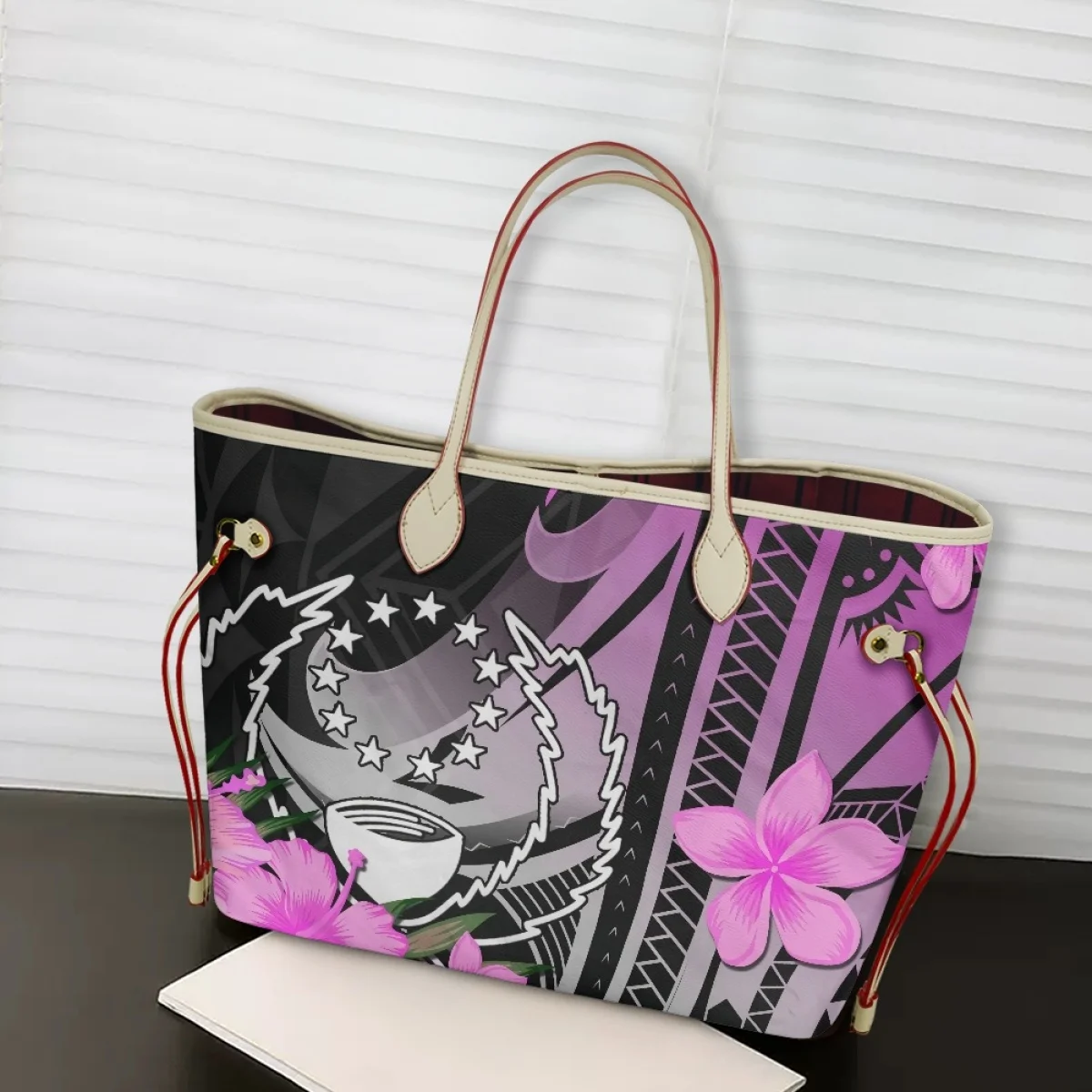 

2023 Polynesian Style Flower Handbag Daily Casual Cellphone Umbrella Female Pouch Fashion Leisure Cosmetic Women’s Shoulder Tote