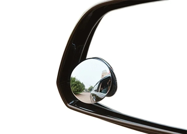

2022 2pcs 360 Degree Rotable Rimless Universal wide angle Round blind spot mirror Car Rearview Convex Mirror for parking safety