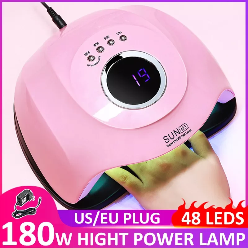 

УФ светодиодсветодиодный лампа M3 180 Вт 180/120/72/36 Вт Сушилка для ногтей 45/36/18 LED s УФ-лампа для сушки гель-лака таймер автоматический датчик инстр...