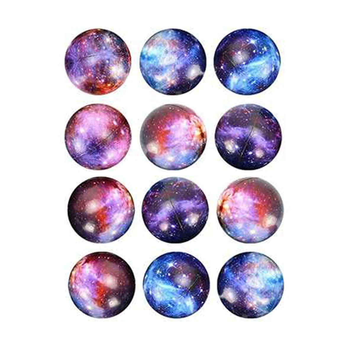 

Набор из 12 мячей для снятия стресса в виде Галактики для детей, сжимайте тревогу, успокаивающие сенсорные Мячи для детей с темой космического пространства