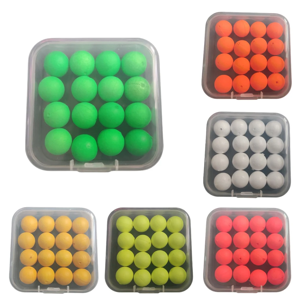 

16pcs Carp Fishing Floats Beads Foam Floats Ball Floating Bait Ball Bait Floats Bright Colors Attract Fish
