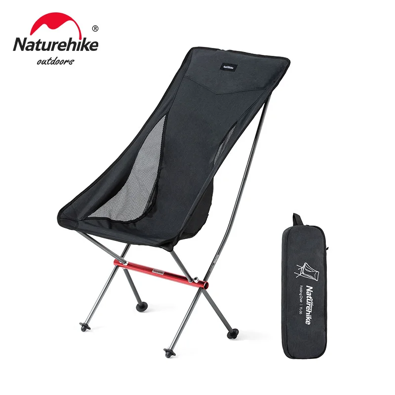 

Naturehike-Portable Ultralight Camping Chair, Outdoor Folding Fishing Chair, Alluminum Alloy Beach Picnic Chair, NH18Y060-Z