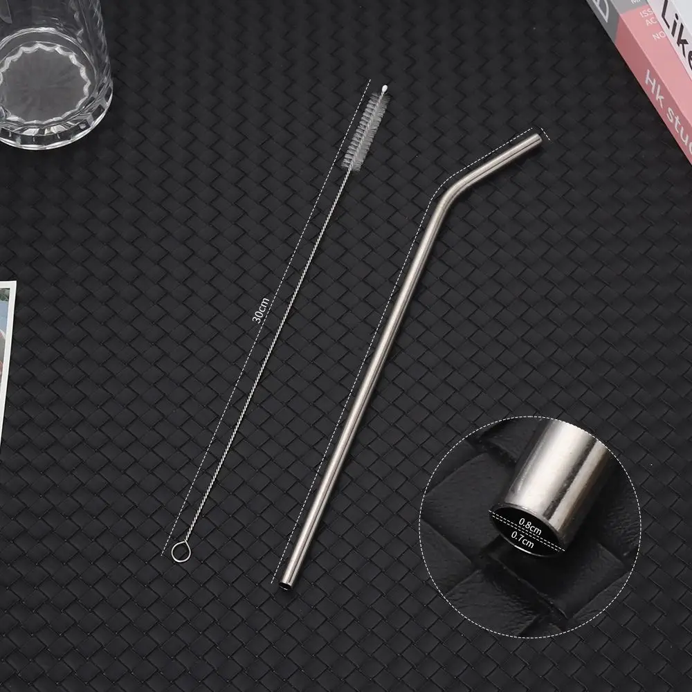 Прямая изогнутая чашка из нержавеющей стали цвет серебряный размер 6 мм 8 40 унций 1