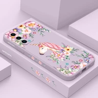 horse and flower phone case for huawei p40 p50 p30 p20 pro lite nova 5t y7a mate 40 30 20 pro lite liquid silicone cover