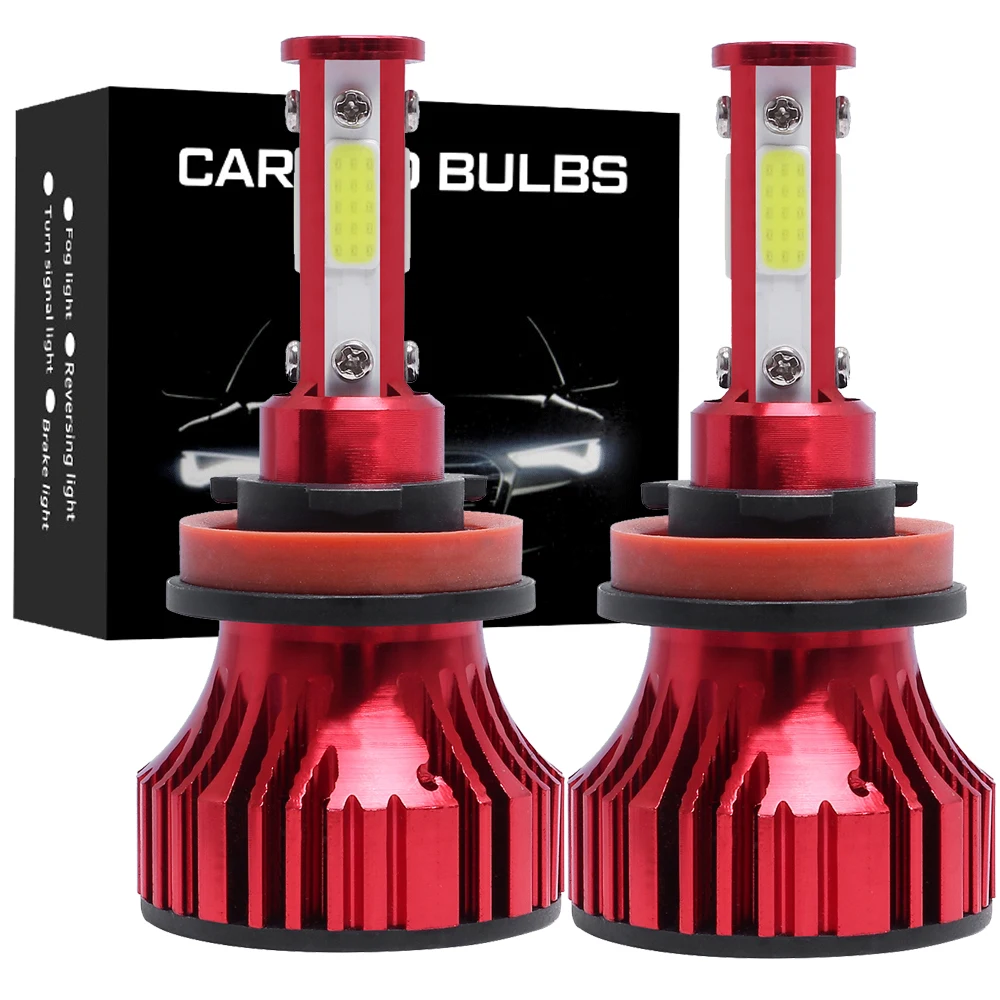 

2pcs Turbo H7 Led H4 H11 HB4 HB3 9005 9006 9004 9007 lamp canbus Headlight Bulbs Car Auto Fog light 16000LM Nebbia COB 12V 6500K