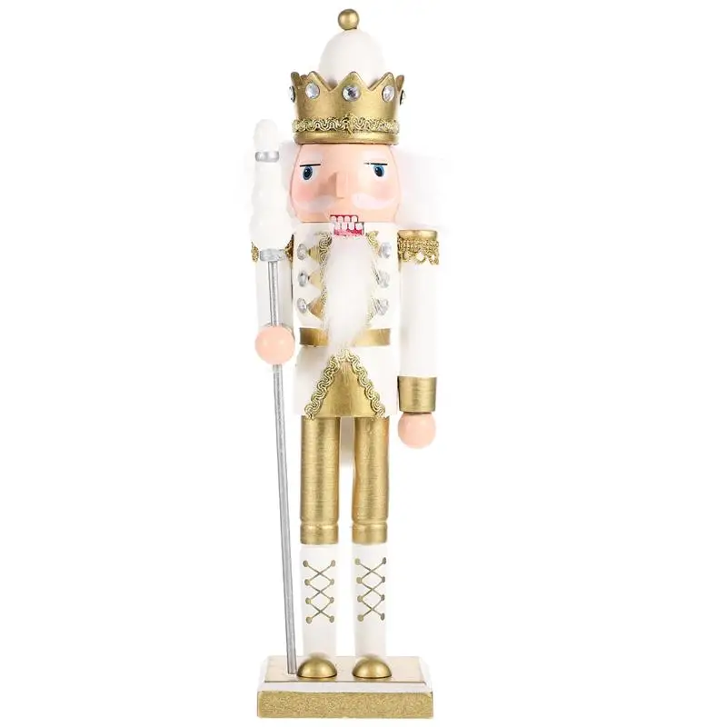 

Christmas Desktop Nutcracker Wooden Nutcracker Ornament Xmas Tabletop Soldier Nutcracker Ornaments Figurine Party Decorations