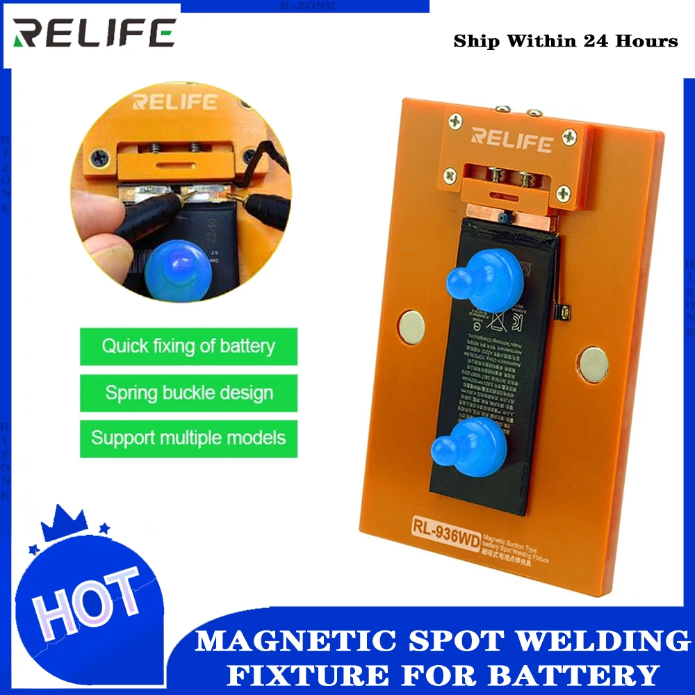 

RELIFE RL-936WD Magnetic Suction Type Battery Spot Welding Fixture for Battery For iPhone multiple models Battery Repair Tools