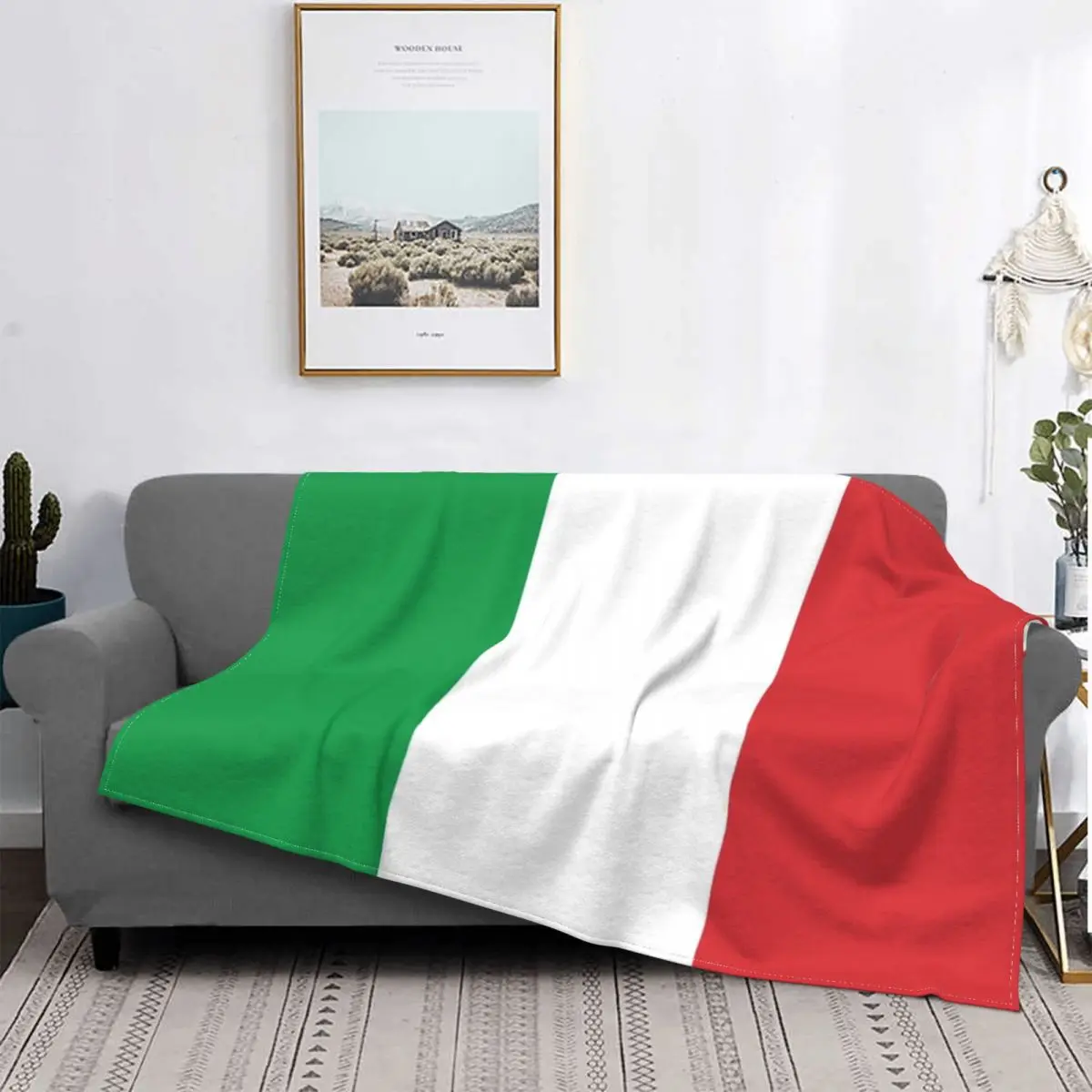 Одеяло с флагом Италии супермягкое Фланелевое покрывало итальянским этнической