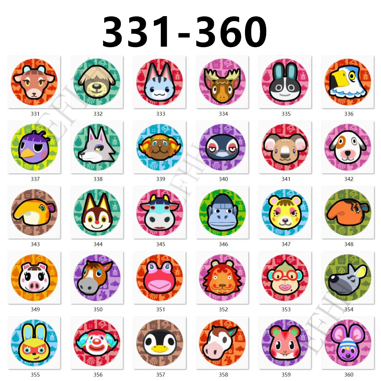 

NFC карты Animal Crossing: New Horizons EFHH ACNH