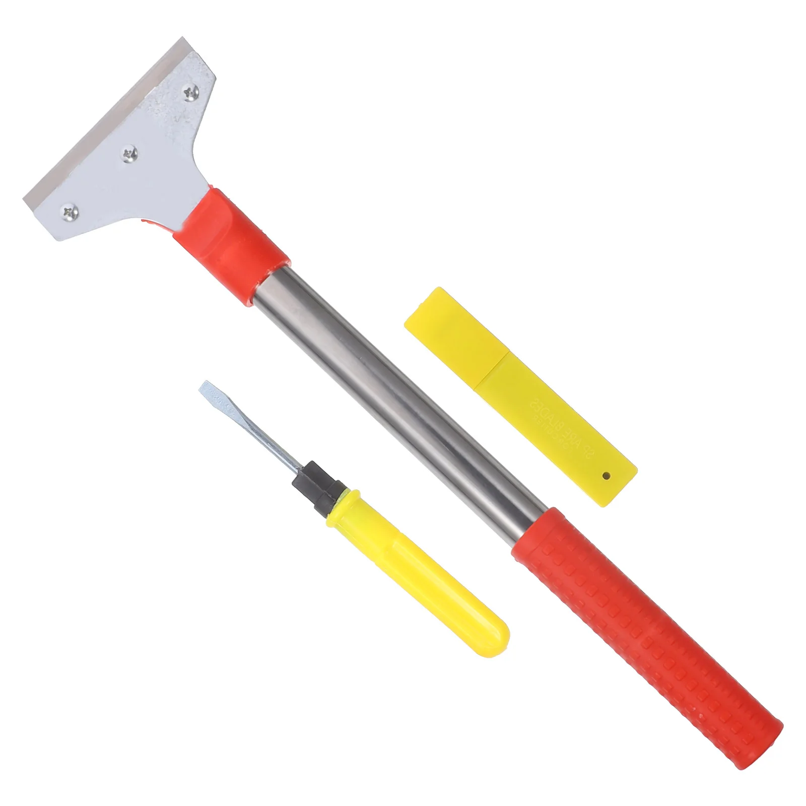 

Tile Scraper Floor Scraper Glass Scraper Kitchen Tile Cleaning Scraper Tool with Screwdriver