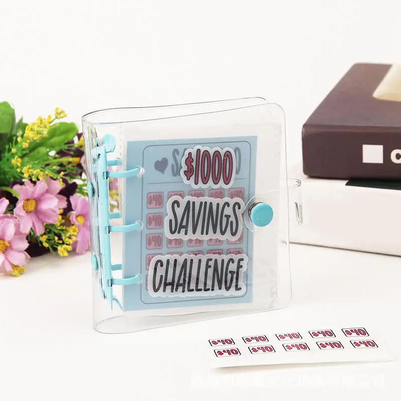 Мини-кошелек Saving Challenge $1000 Wallet ПВХ-конверт Флип-кошелек Органайзер для денег
