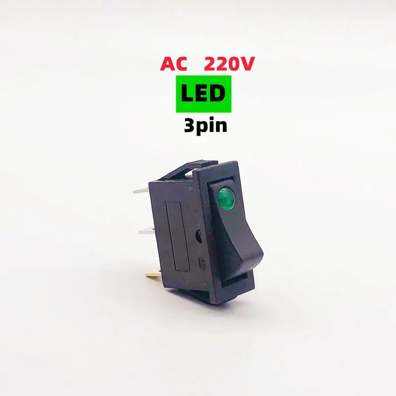 

Переключатель KCD3 "кошачий глаз" с LED 16A 220V