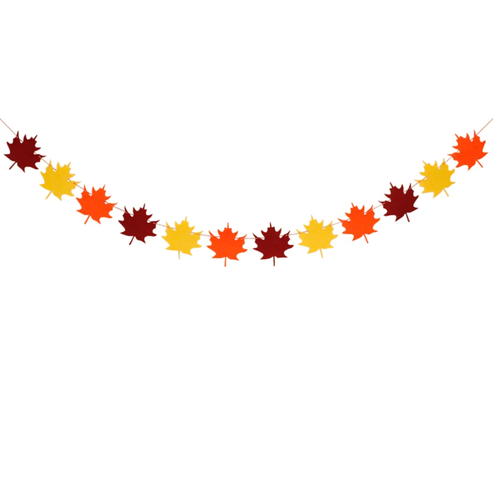 

Autumn Bunting Maple Leaves Banner Fall Party Garland Guirnaldas Para Decoration