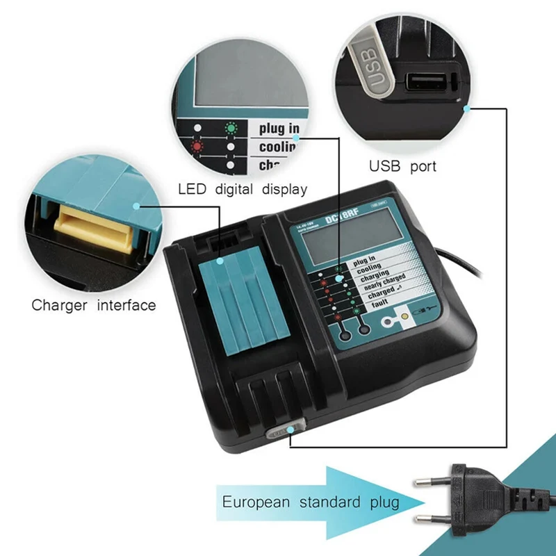 

Оригинальный Makita 18 в 12000 мАч 18650 Ач перезаряжаемый аккумулятор для электроинструментов со светодиосветодиодный Li-Ion Замена LXT BL1860B BL1860 BL1850