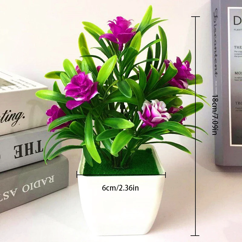 

Искусственные цветы бонсай в горшках