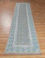 area carpet home floor mat runner rug floral hand block printed cotton rug 2 6x 8 feet