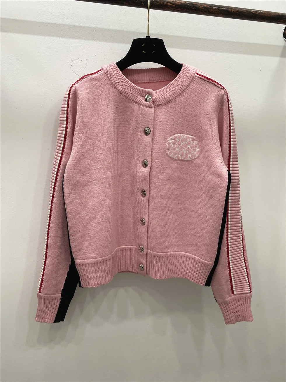 

round neck knitted sweater shirt wool blend fabric