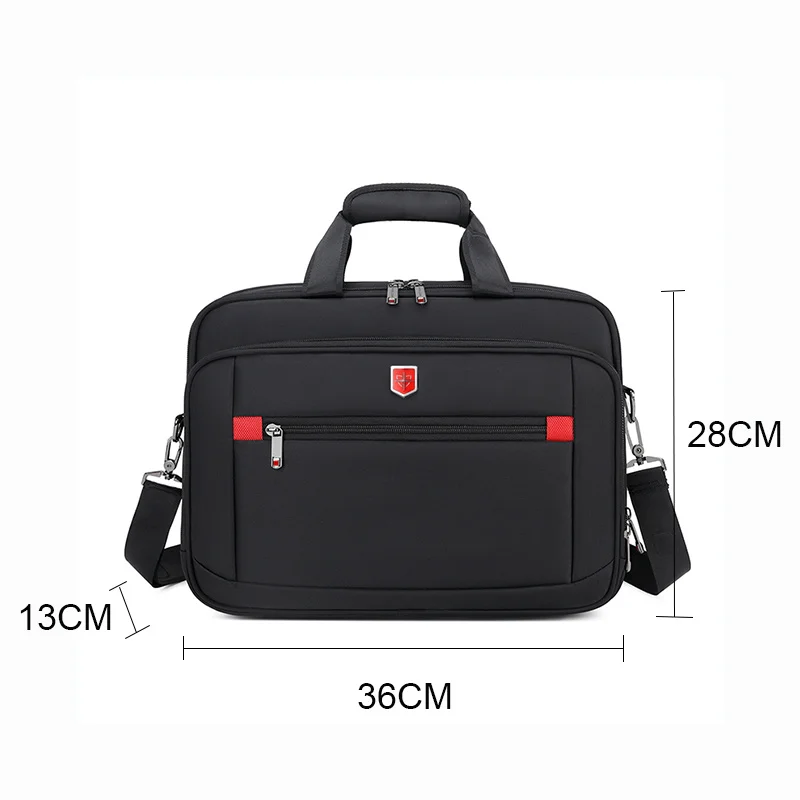 

Men's Business Briefcase Laptop Bag Waterproof Oxford Cloth Men Computers Handbags Portfolio Male Shoulder Travel Messenger Bags