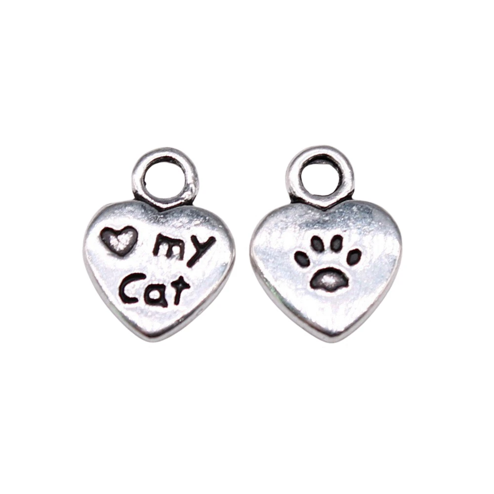 20 шт./партия подвески в виде кошачьей лапы