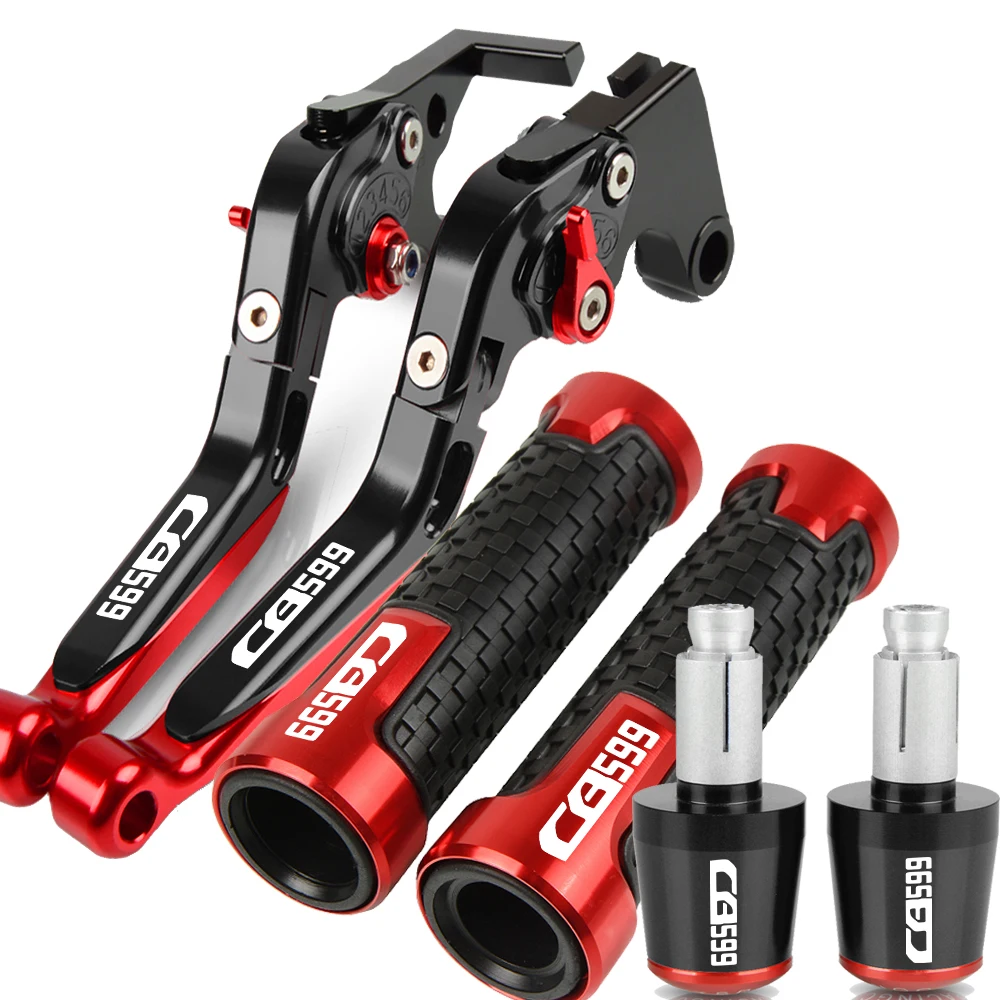 

Motorcycle Aluminum Brake Clutch Levers Handlebar Grips Ends Plug For HONDA CB599 HORNET 1998-2006 1999 2000 2001 2002 2003 2004