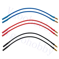 6pack 7 87 14awg 4 0mm gold bullet connector 3 5 banana plug extension cable male female wire for car boat brushless motor esc