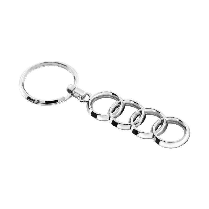 

3D металлический веревочный автомобильный значок, брелок для ключей, кольцо для Audi A3 A4 A5 A6 A7 Q2 Q3 Q5 Q7 TT TTS Sline RS4 RS6 B5 8V 8P